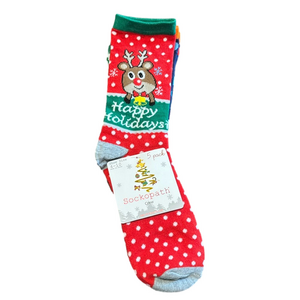 Bundle Sockopath Holiday Crew Socks 5 Pair